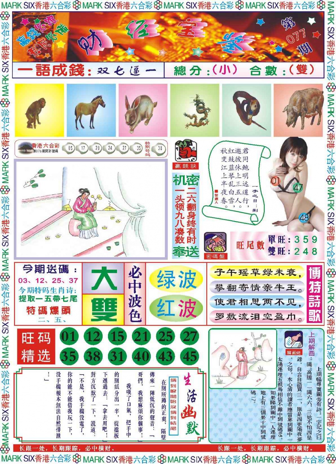 六合彩077期118财经宝鉴(新图)