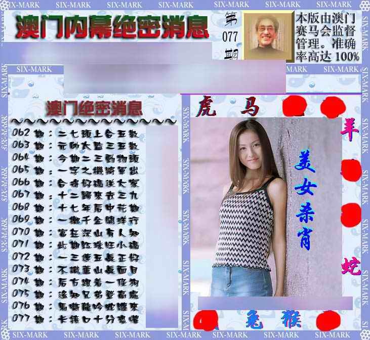 六合彩077期澳门内幕消息