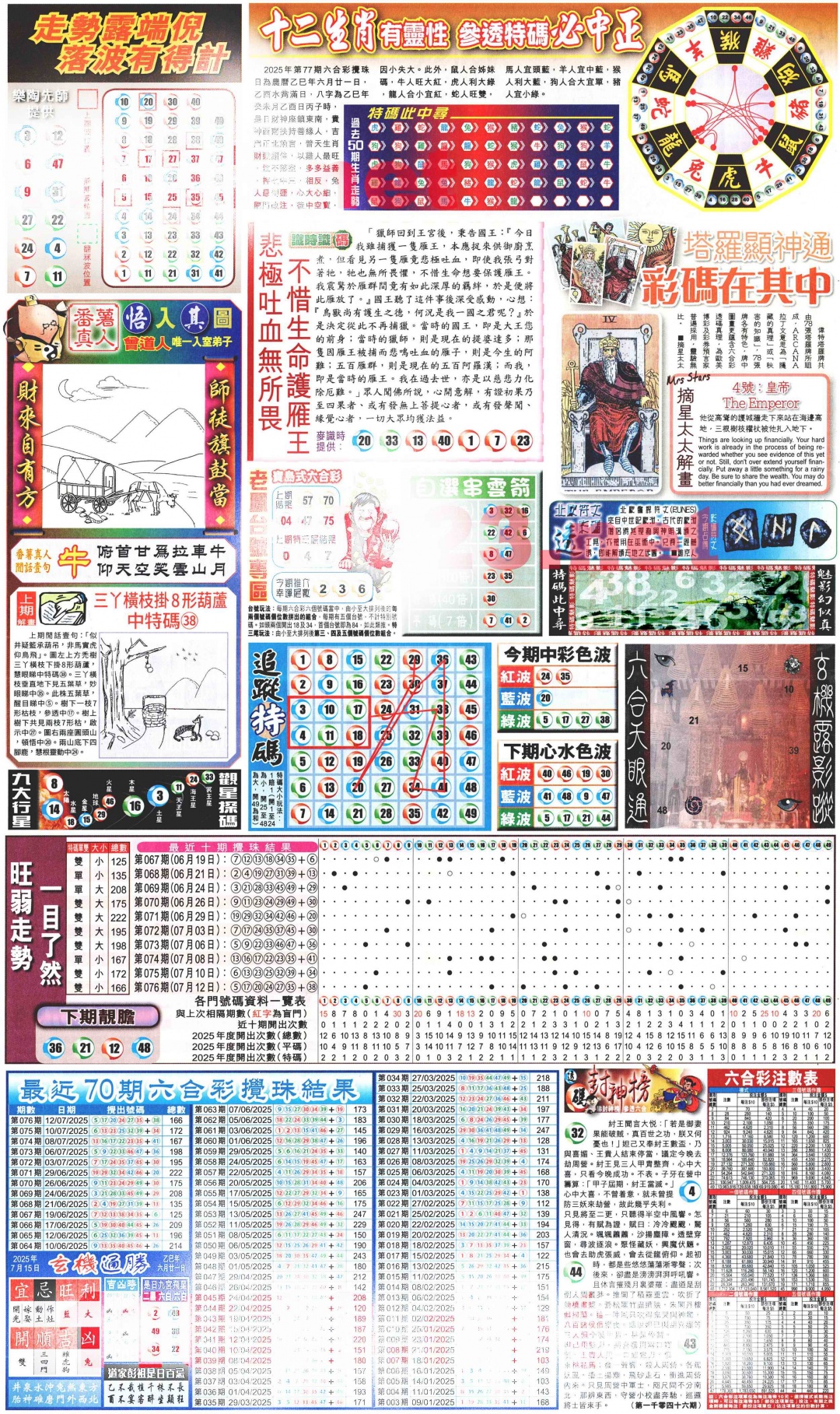 六合彩077期新报玄机(港版)C