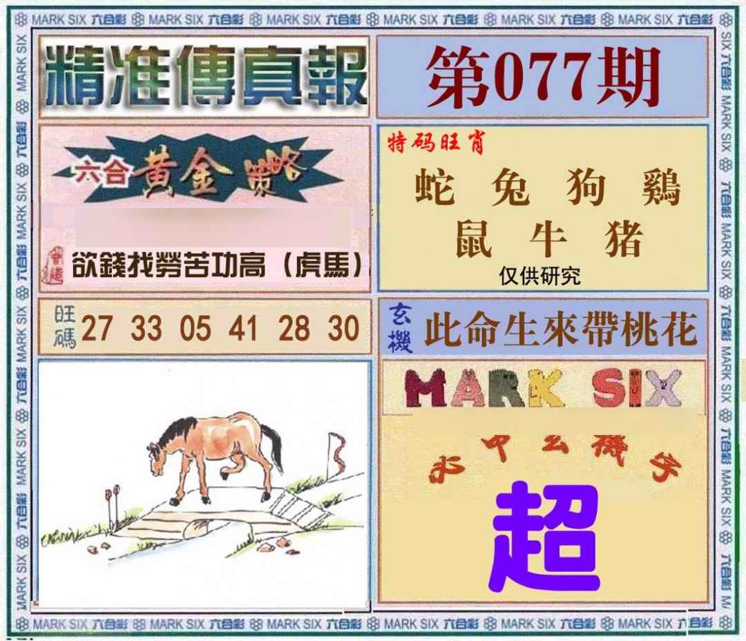 六合彩077期精准<?真?>