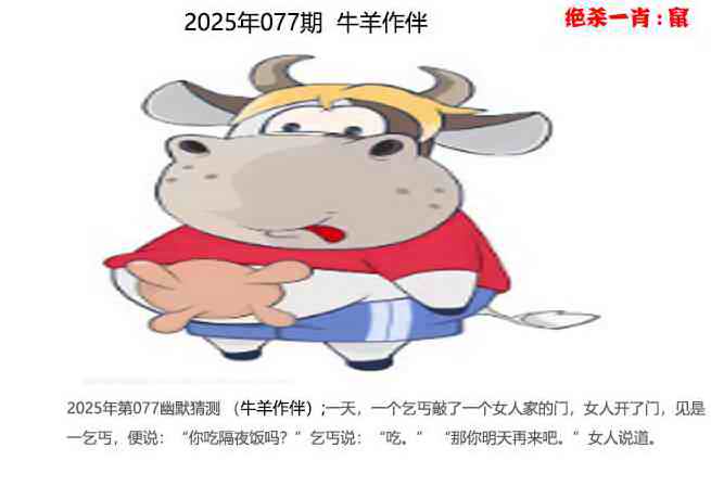 六合彩077期幽默猜测