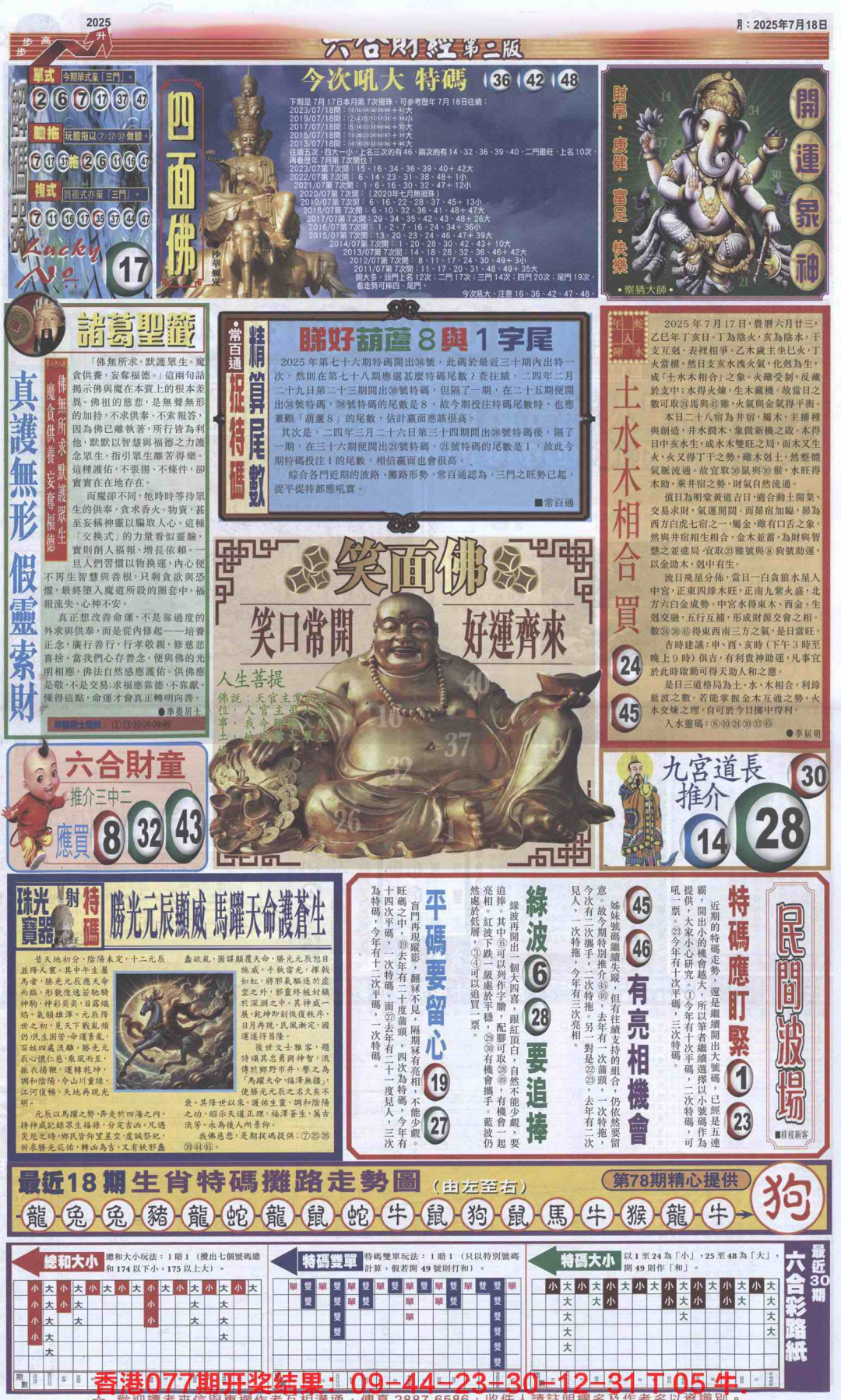 六合彩078期六合财经D加大版