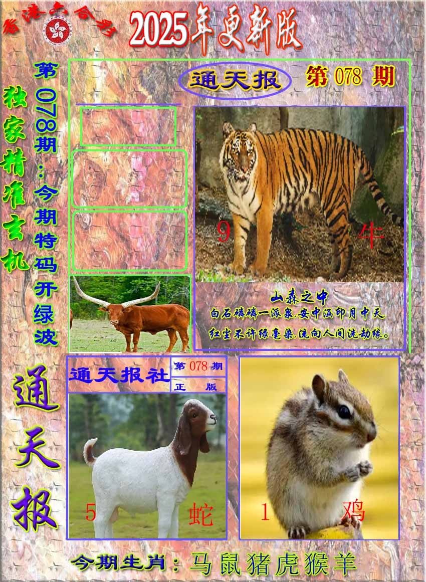六合彩078期新通报