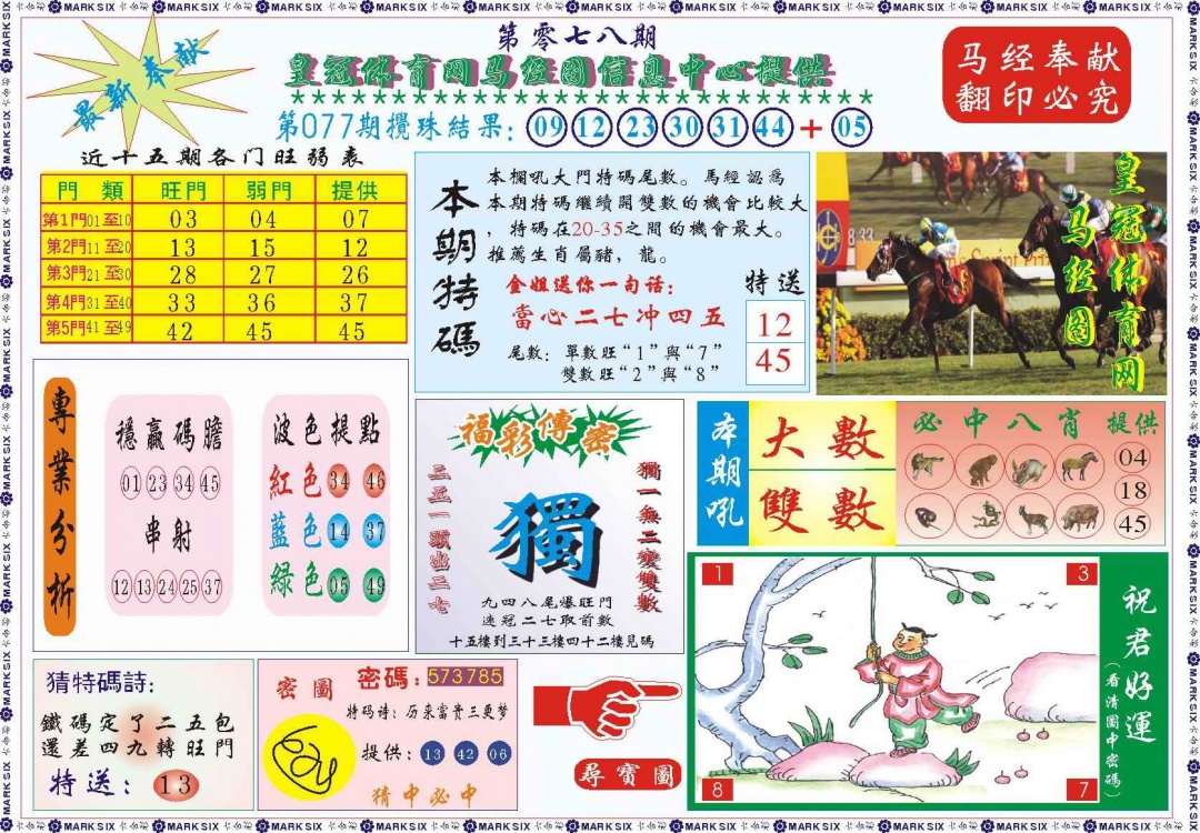 六合彩078期皇冠体育网马经图记录