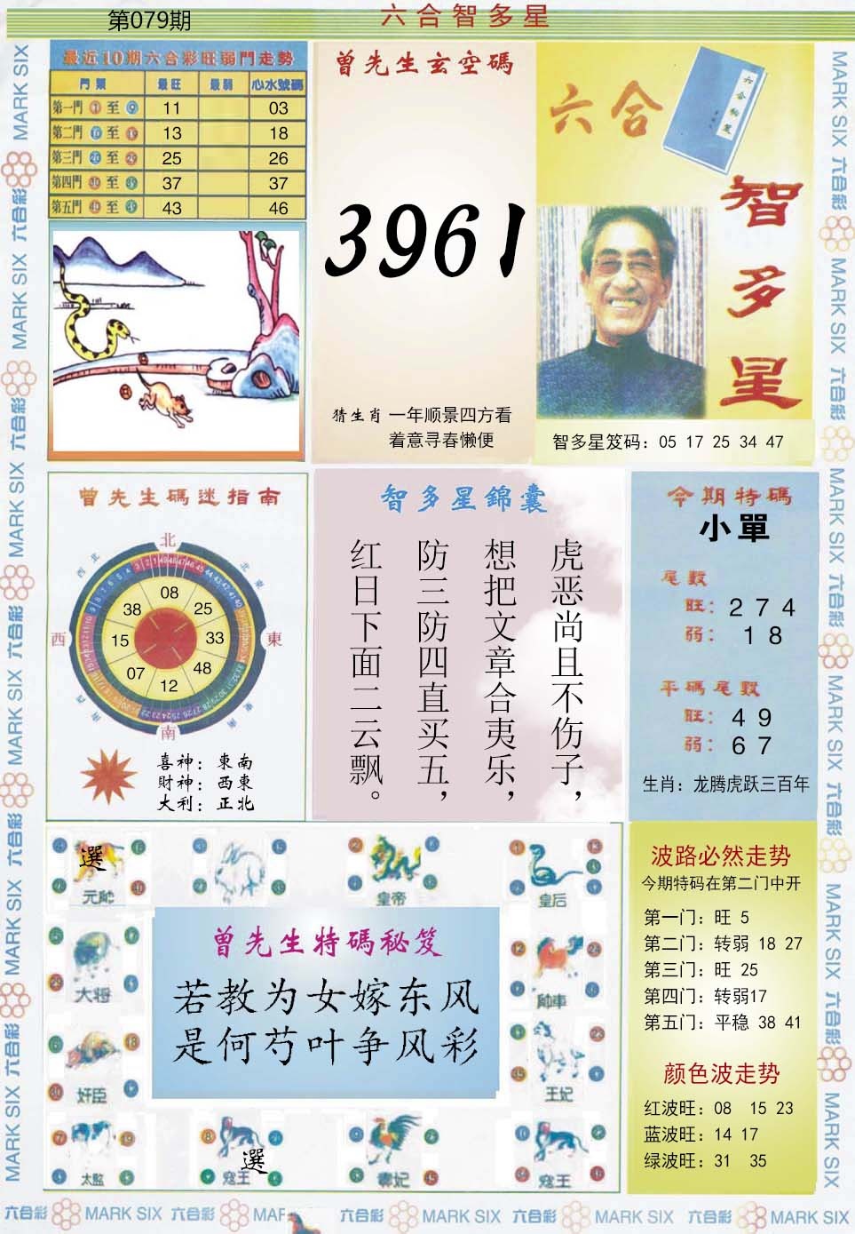 六合彩079期六合智多星