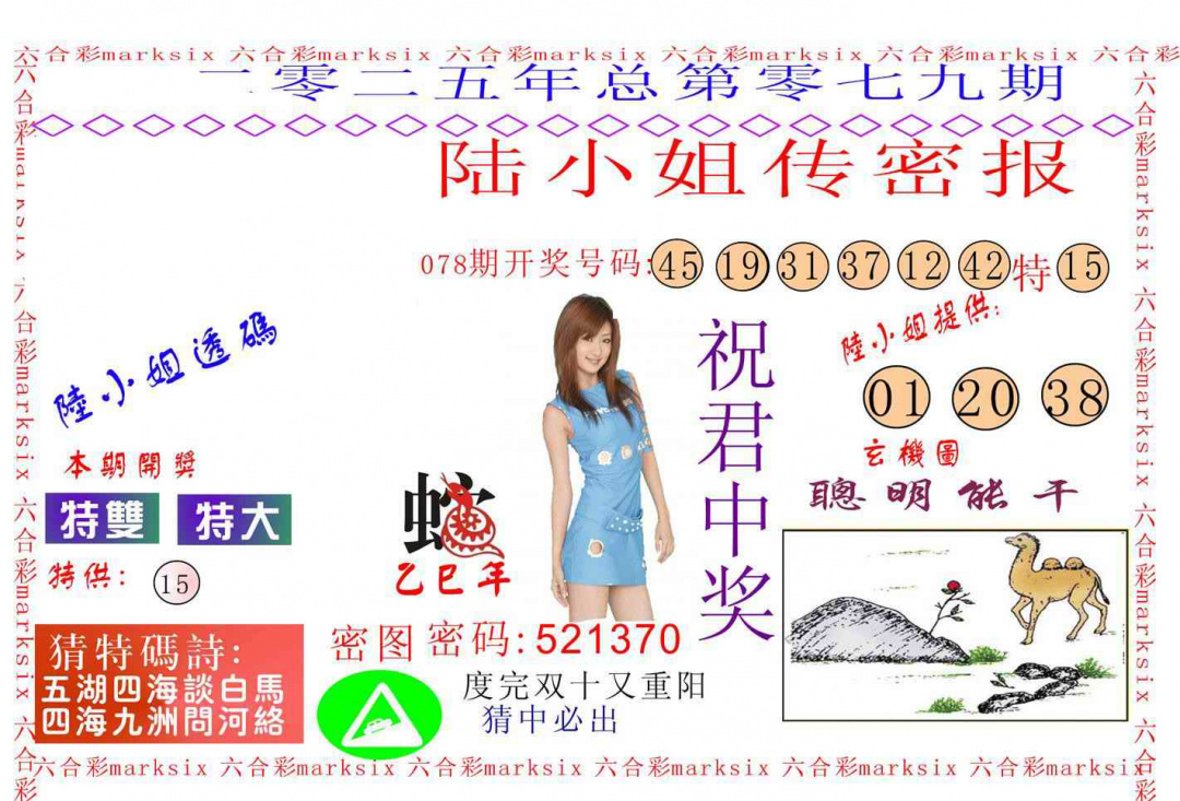 六合彩079期陆小姐传密A