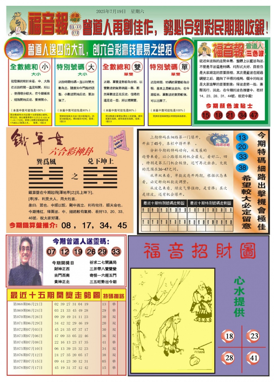 六合彩079期福音报B