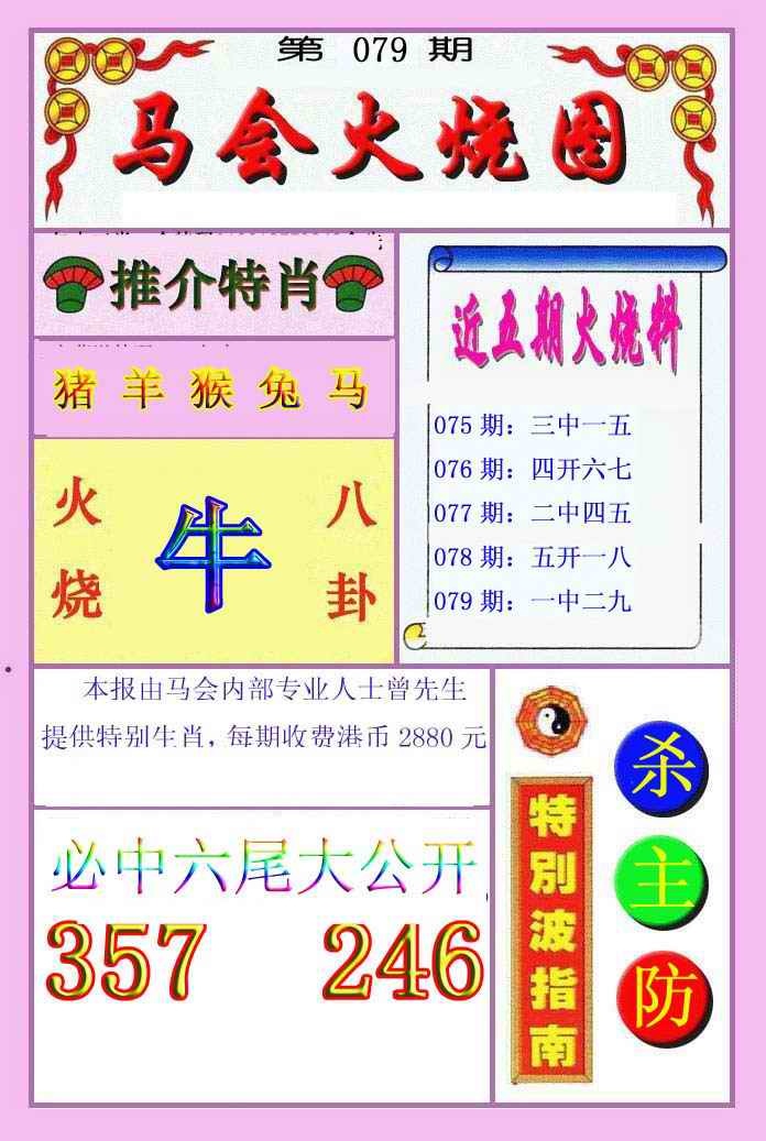 六合彩079期火烧图