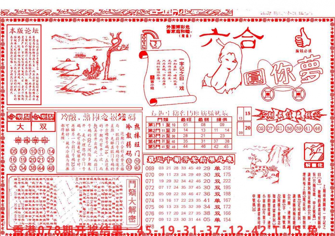 六合彩079期六合圆你梦A