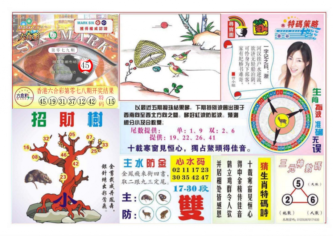 六合彩079期天眼神算