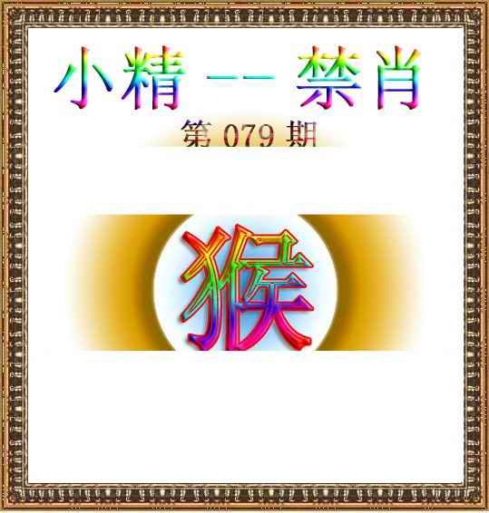 六合彩079期小精禁肖