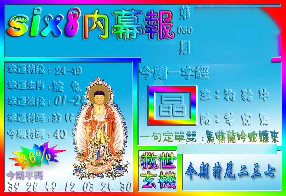 六合彩080期在线内幕报