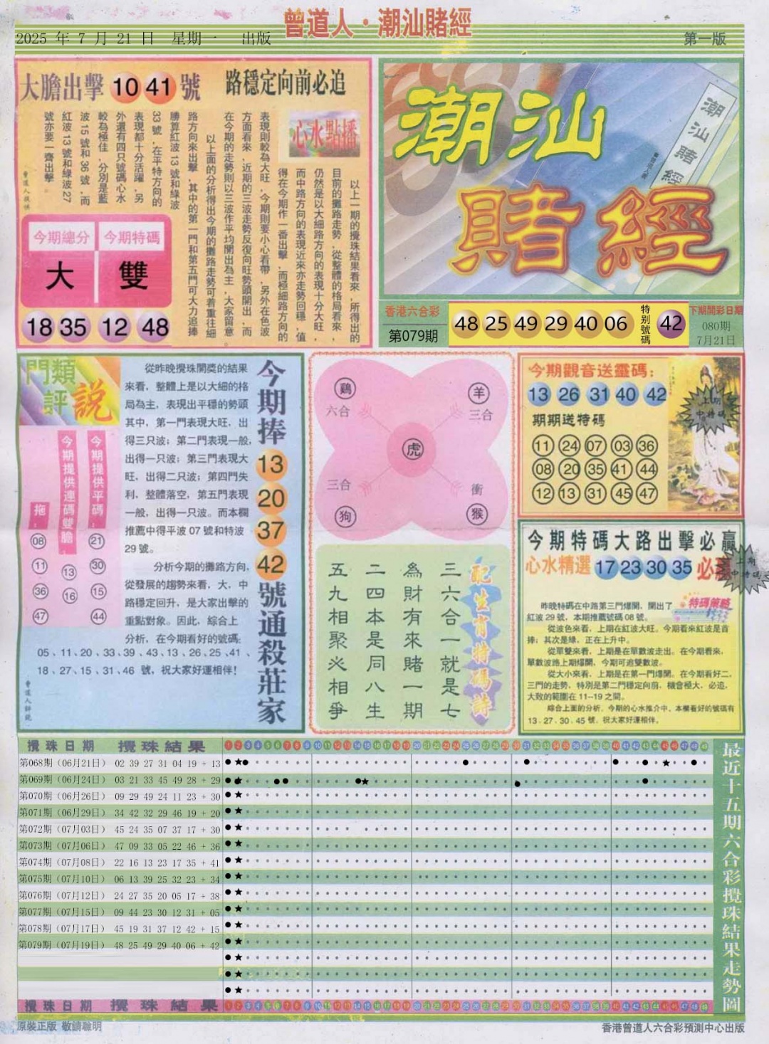 六合彩080期潮汕赌经A