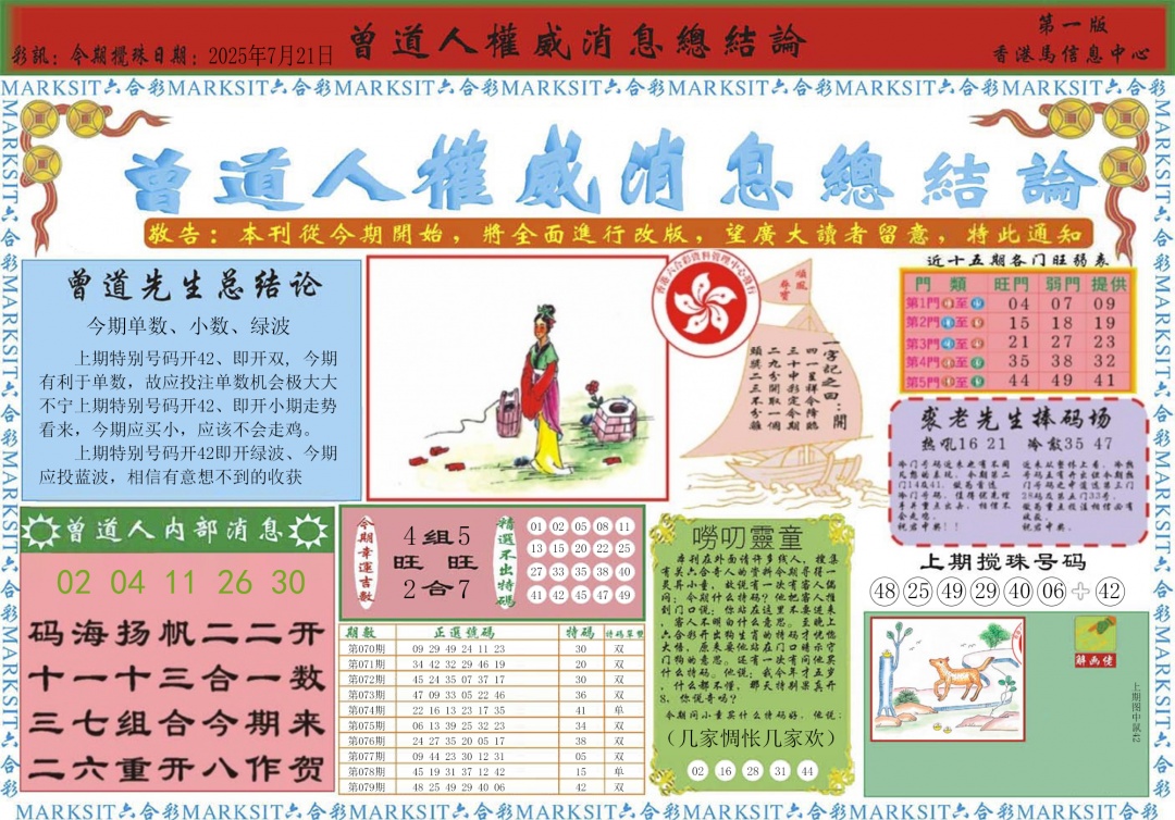 六合彩080期曾道人权威消息A