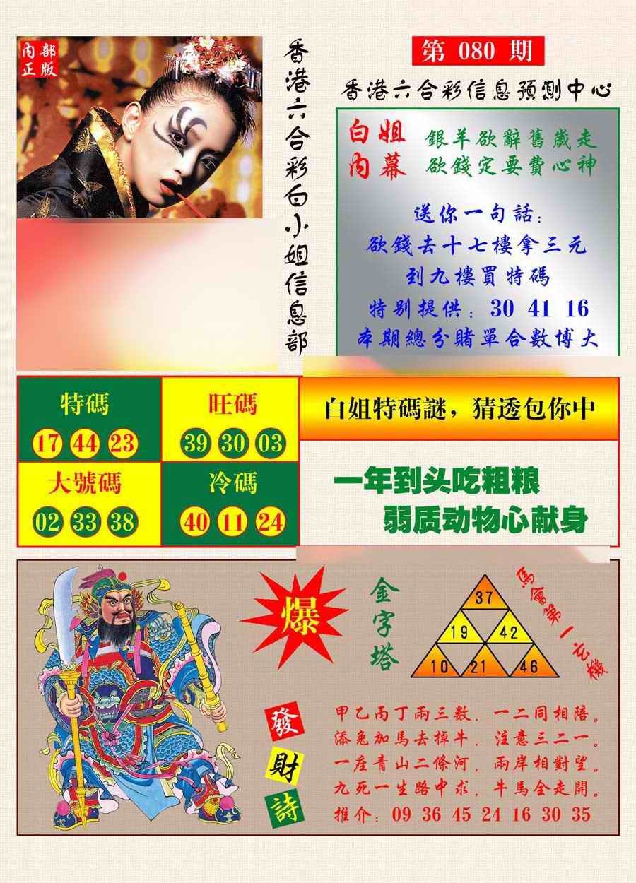 六合彩080期港彩内幕报