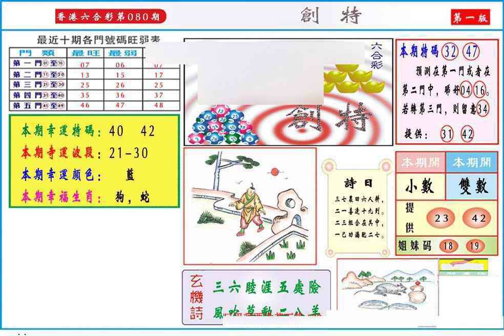 六合彩080期马经创特A(新图推荐)