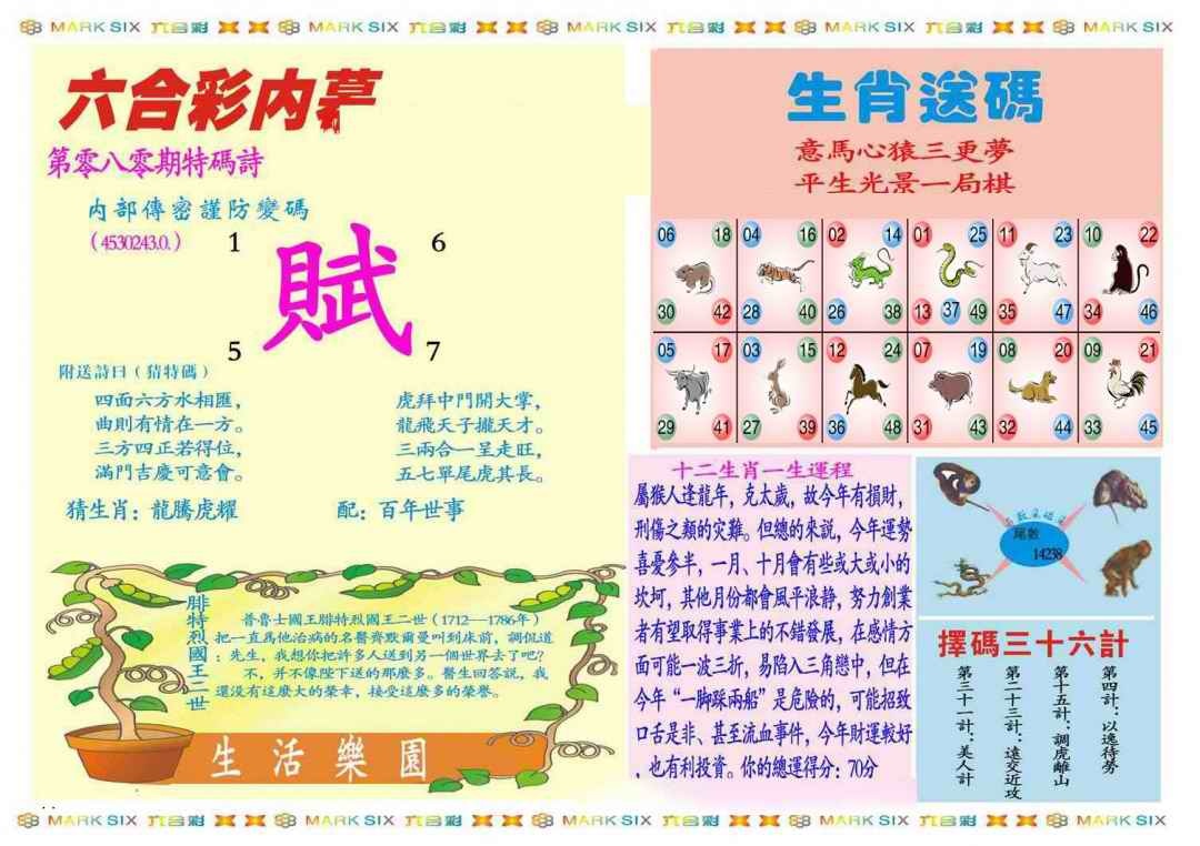 六合彩080期马经内幕B(新图推荐)