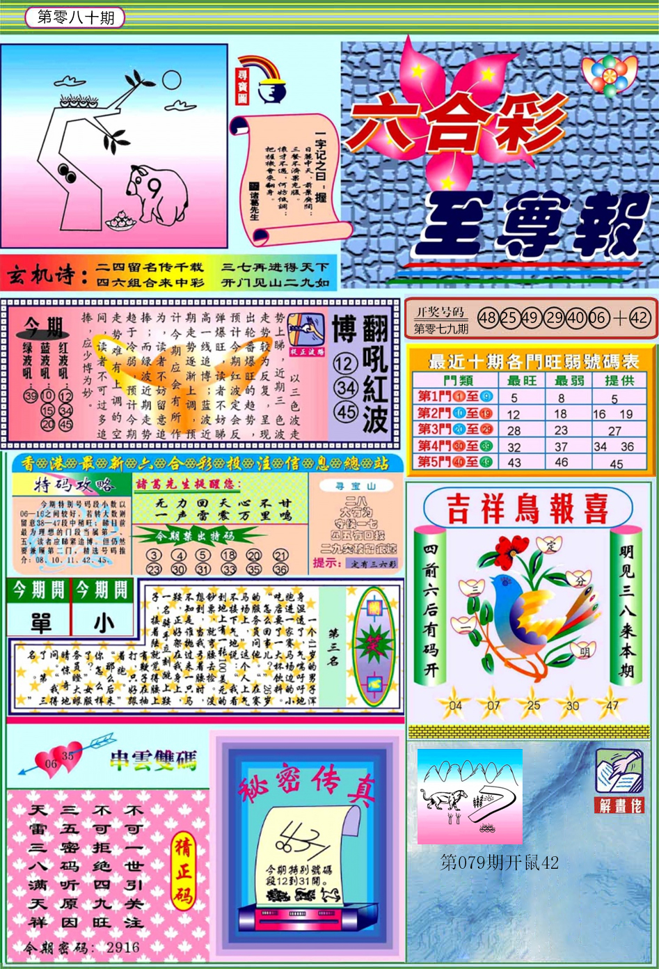 六合彩080期六合至尊