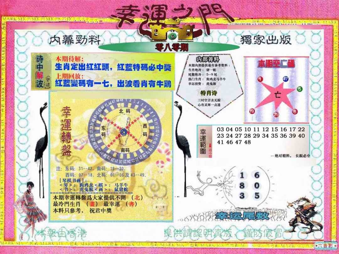 六合彩080期幸运之门