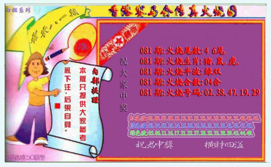 六合彩081期火烧图（新）