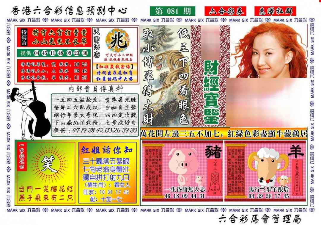 六合彩081期红姐财经宝鉴
