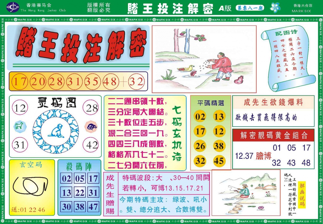 六合彩081期赌王投注解密记录