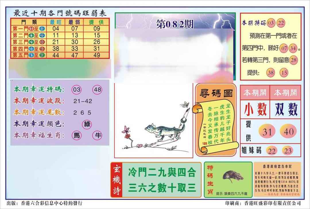六合彩082期香港逢赌必羸(新图)