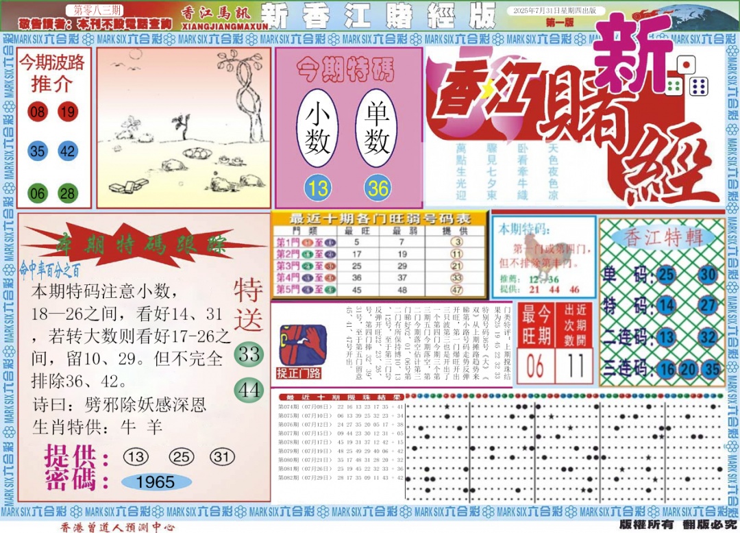 六合彩083期新香江赌经A