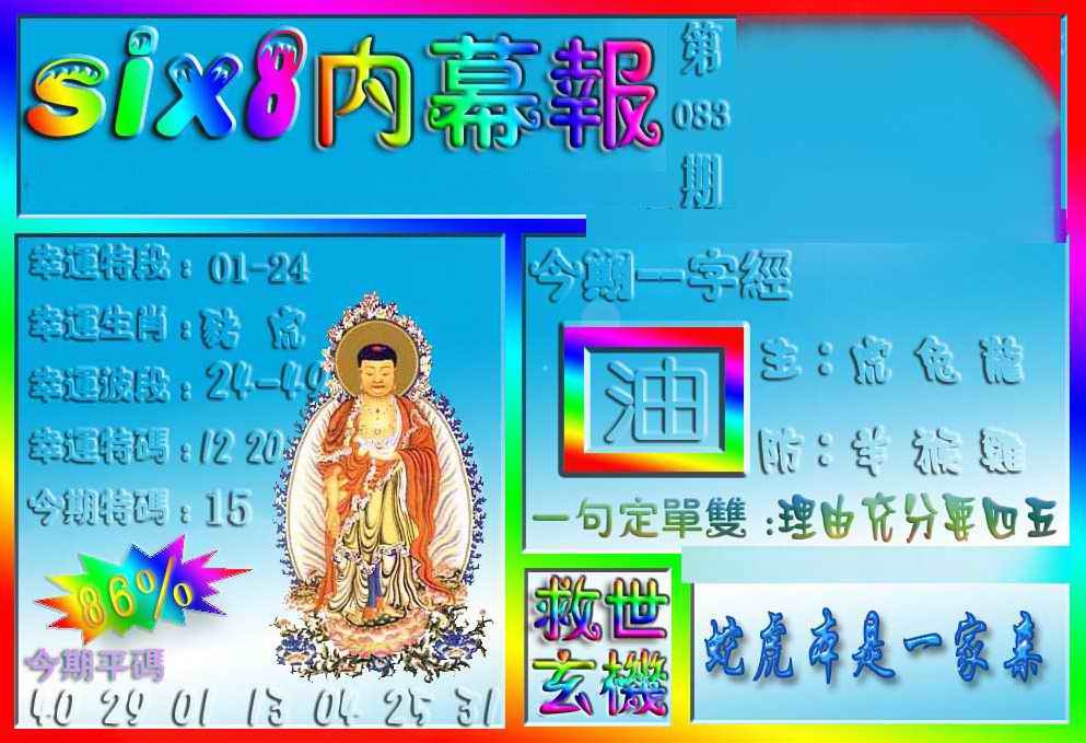 六合彩083期在线内幕报