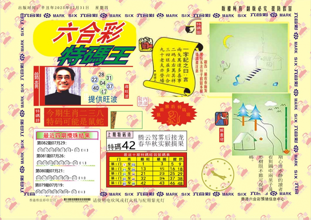六合彩083期特码王
