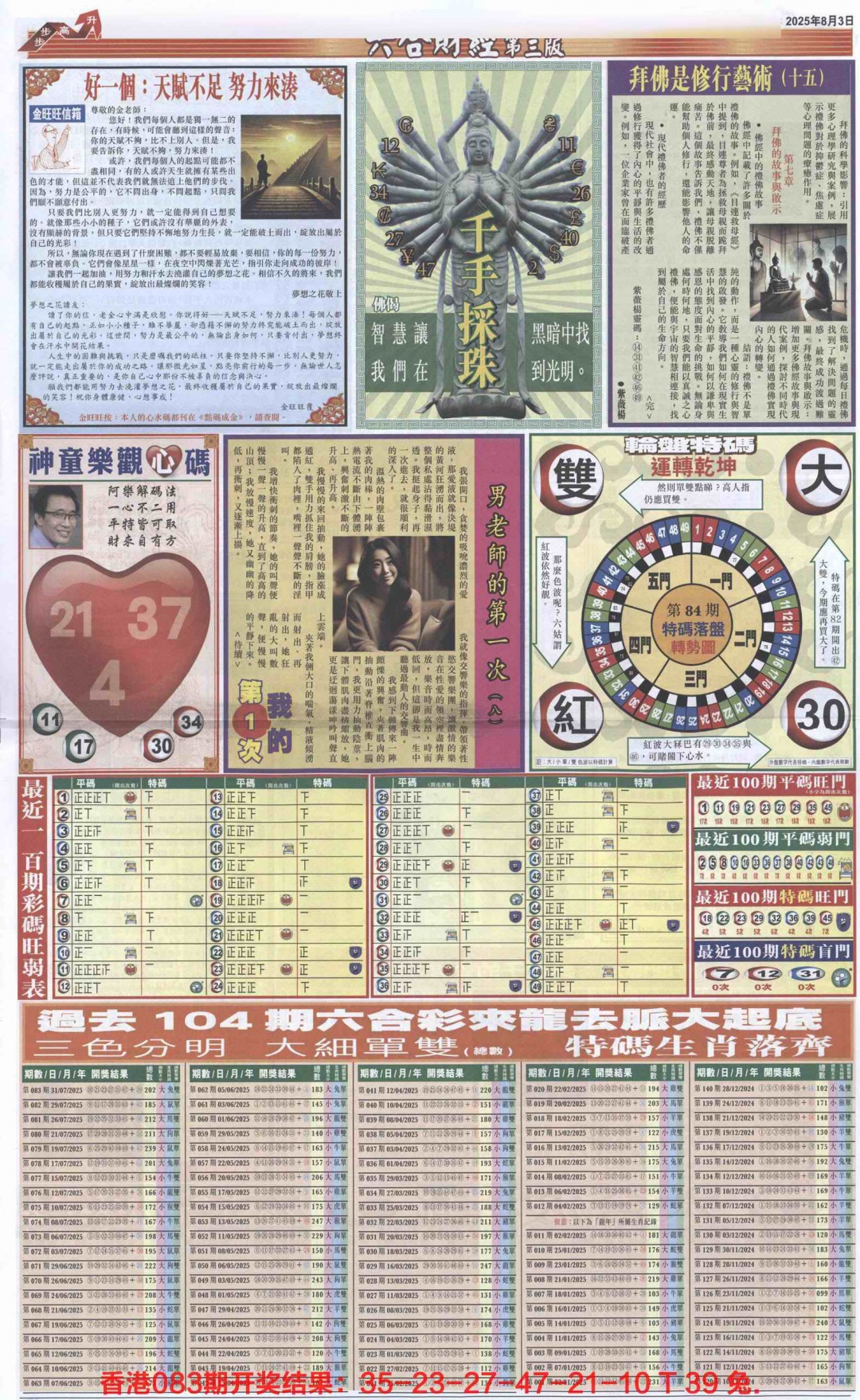 六合彩084期六合财经C加大版