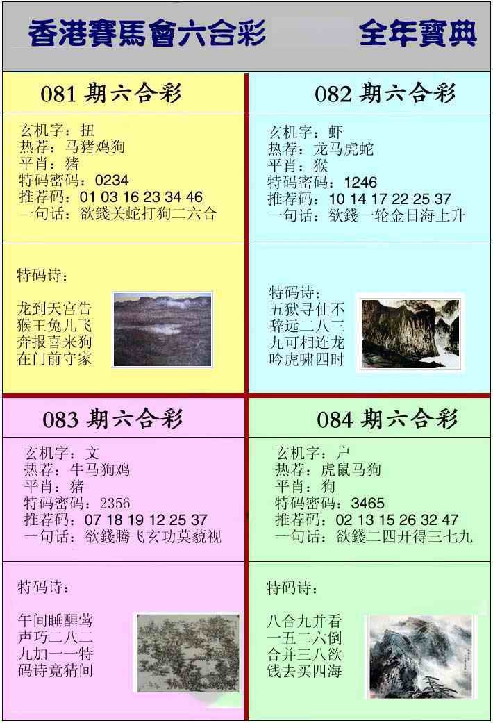 六合彩084期香港挂牌宝典