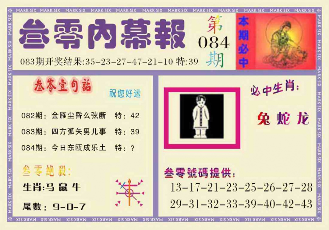 六合彩084期叁零内幕报