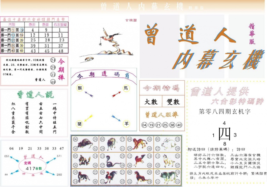 六合彩084期曾道人内幕精华版