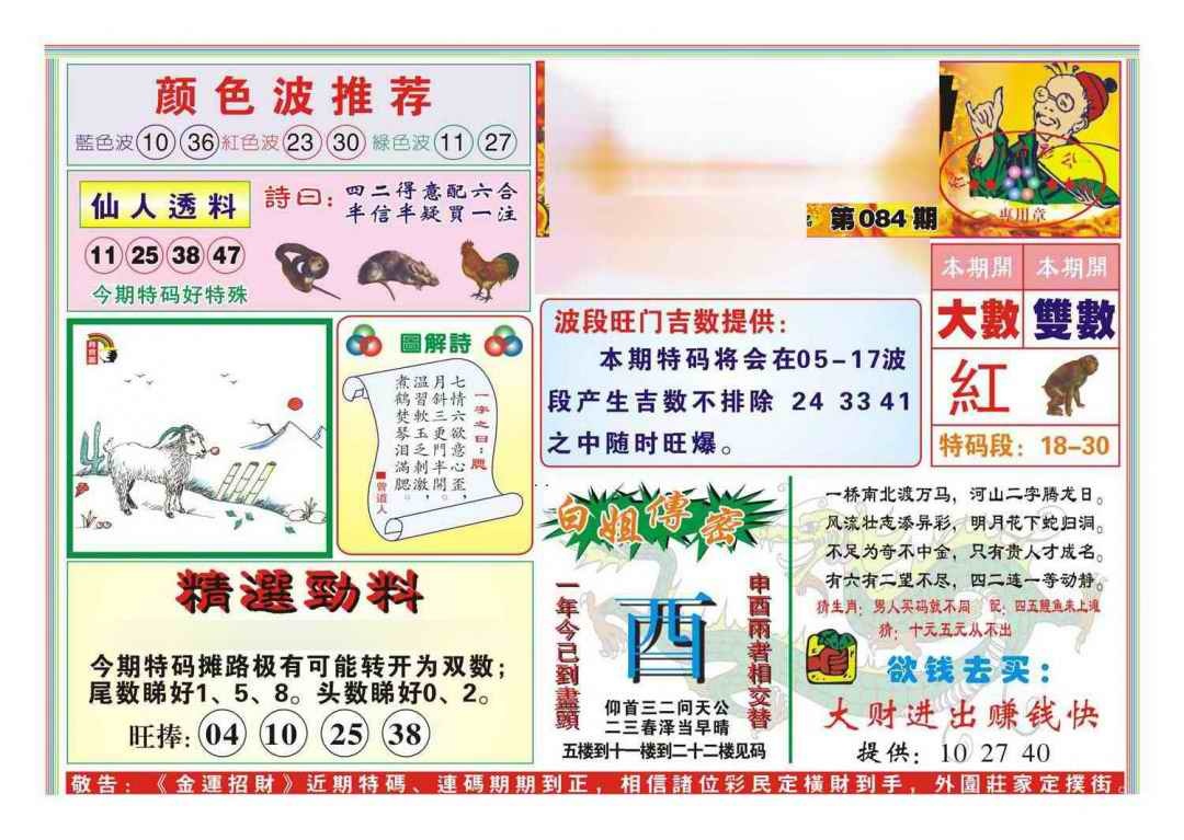 六合彩084期金运招财(新图)