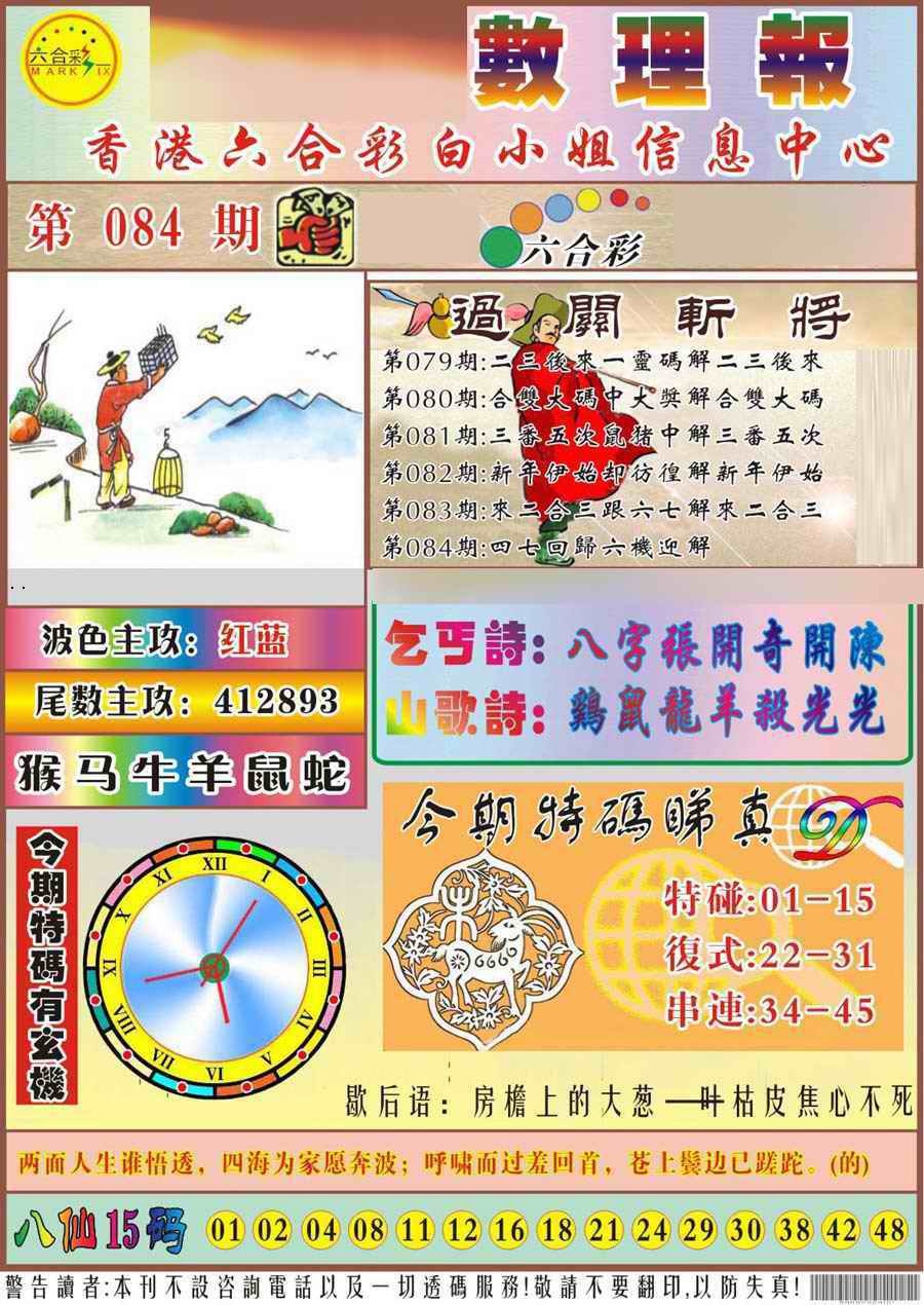 六合彩084期马经数理报