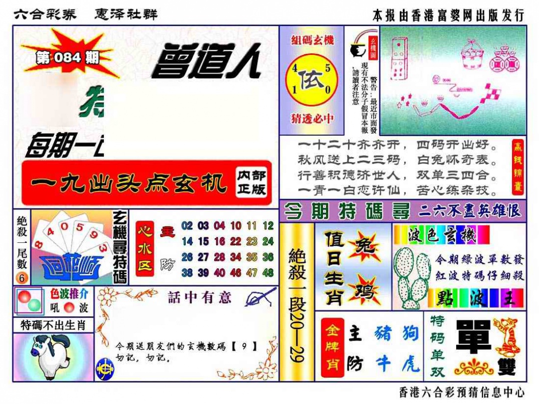 六合彩084期赠道人特马金手指