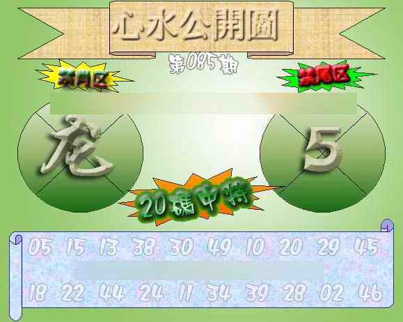 六合彩085期心水公开图 {正版}