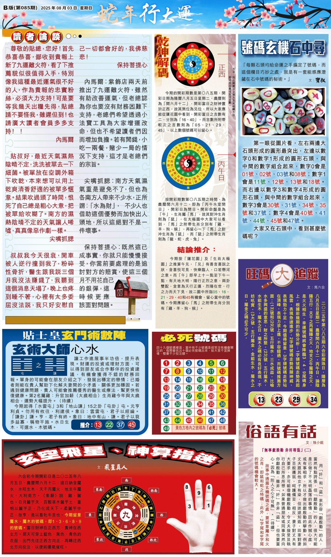 六合彩085期大版贴士皇-2