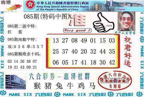 六合彩085期香港内幕报(新图)
