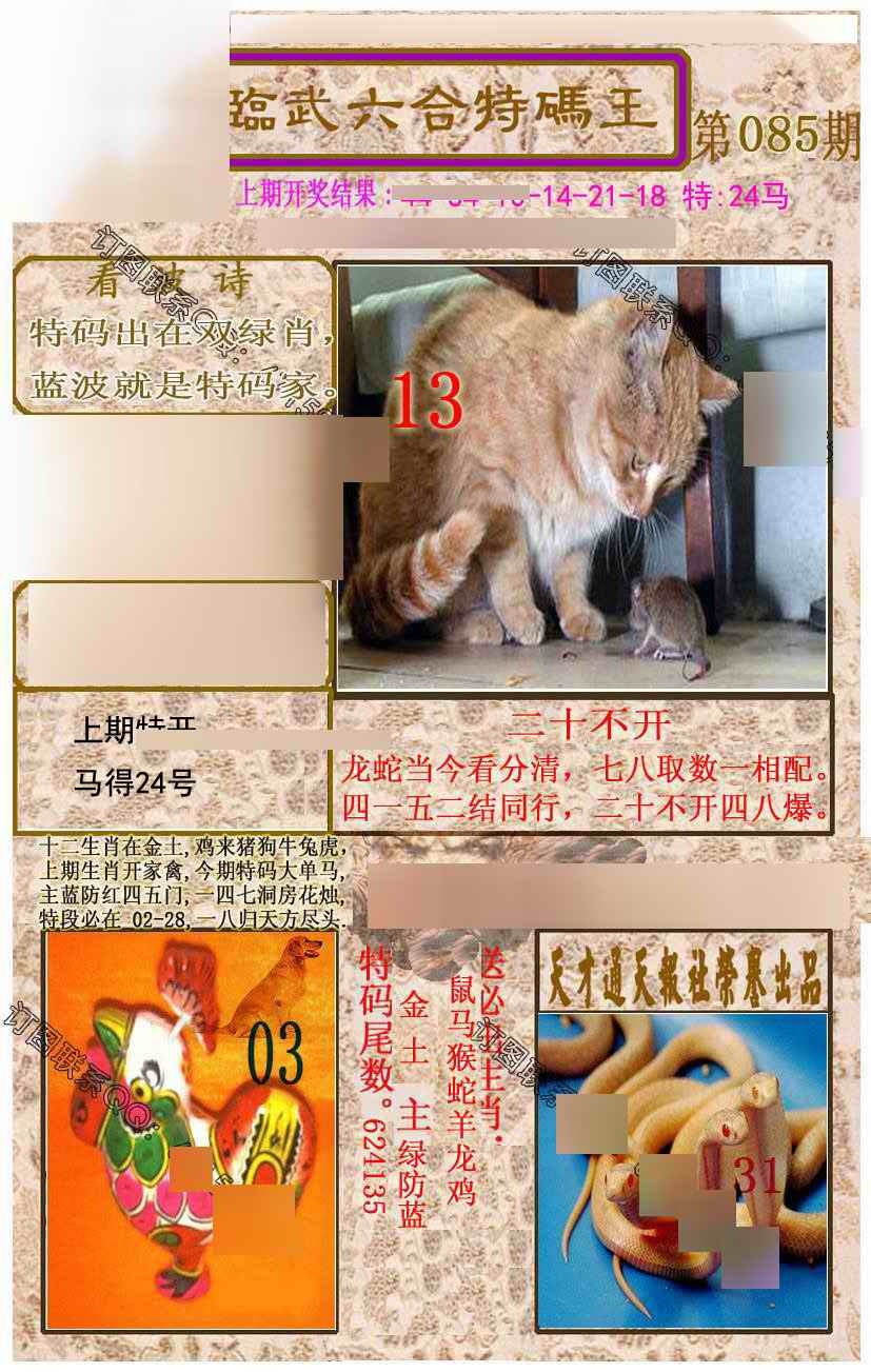 六合彩085期临武六合特码王
