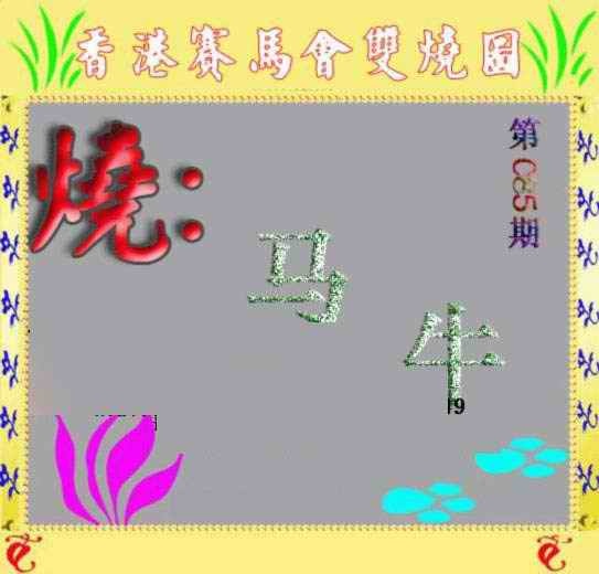 六合彩085期马会双烧图