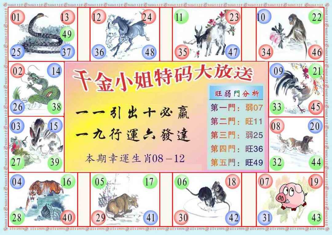 六合彩085期(新版)千金小姐B
