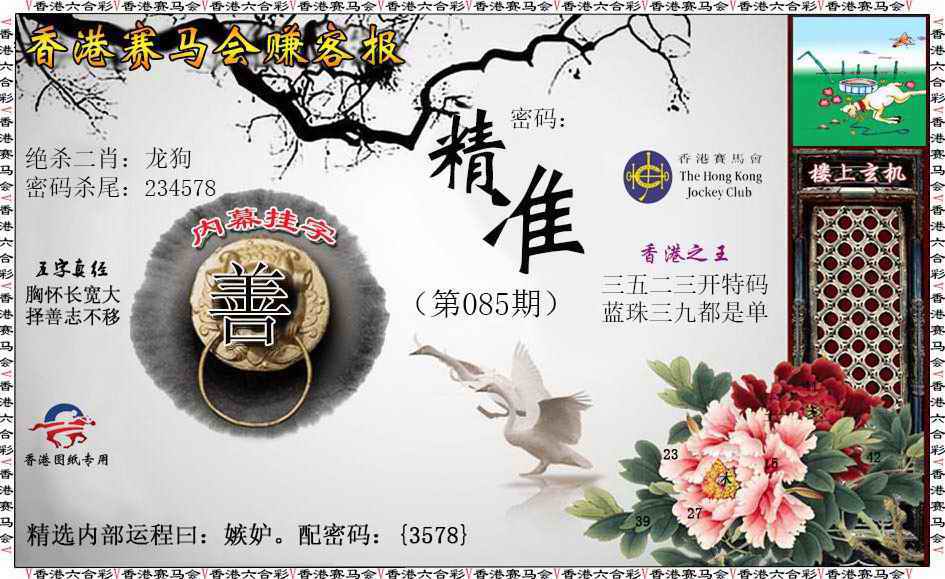 六合彩085期赚客报
