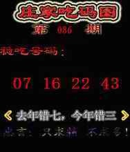 六合彩086期庄家吃码图