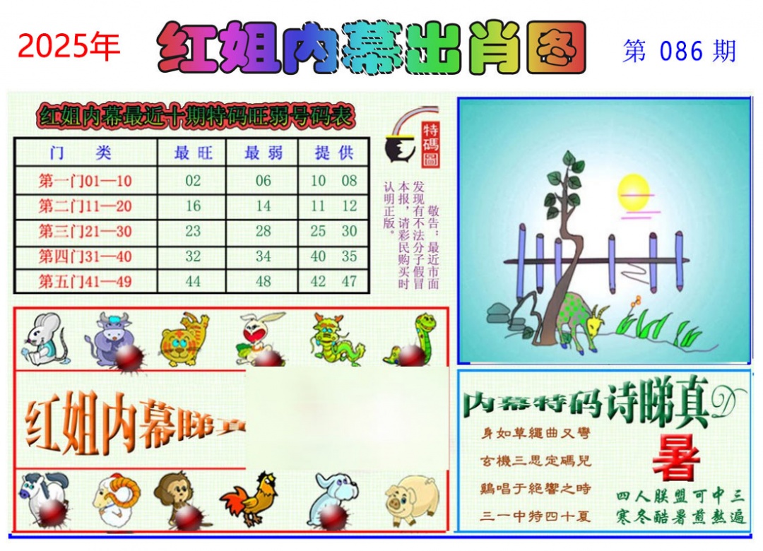 六合彩086期红姐内幕出肖