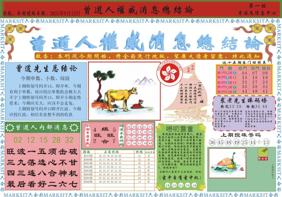 六合彩087期曾道人权威消息A