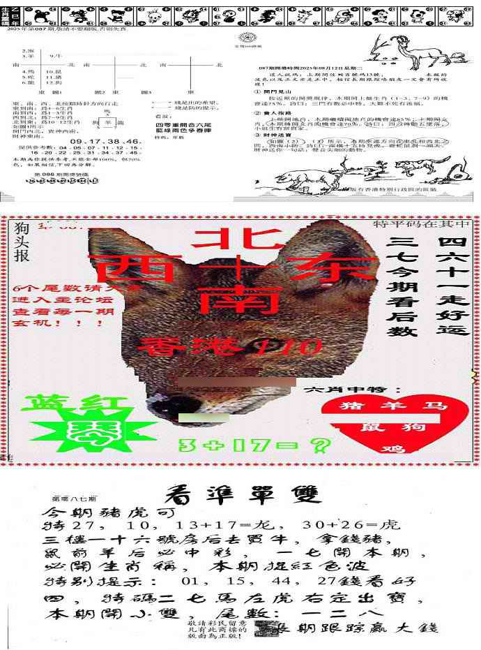 六合彩087期特码内幕B