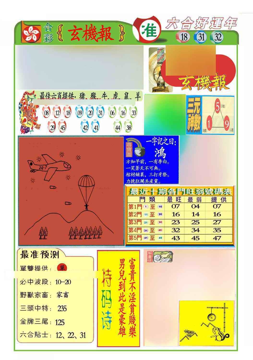 六合彩087期马经玄机报(新图推荐)
