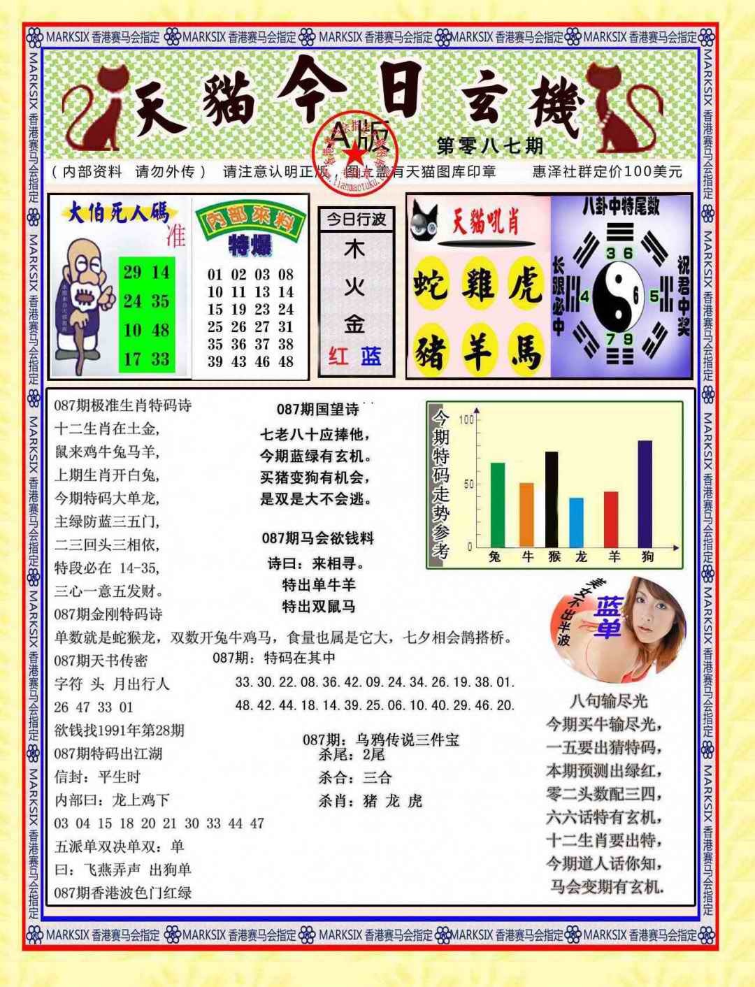 六合彩087期今日玄机图A
